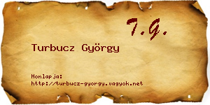 Turbucz György névjegykártya